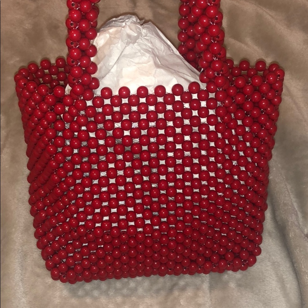 Mini Red Bead Purse